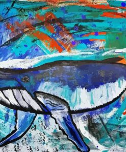 Abstract Whale Diamond Painting