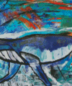 Abstract Whale Diamond Painting