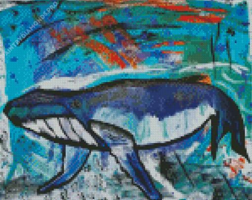 Abstract Whale Diamond Painting