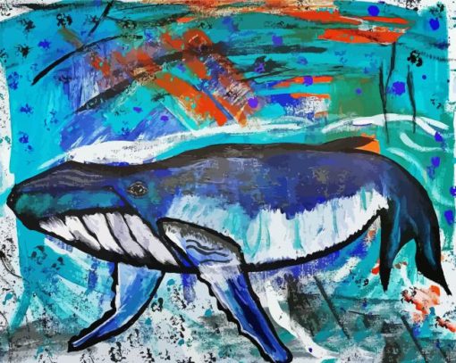 Abstract Whale Diamond Painting