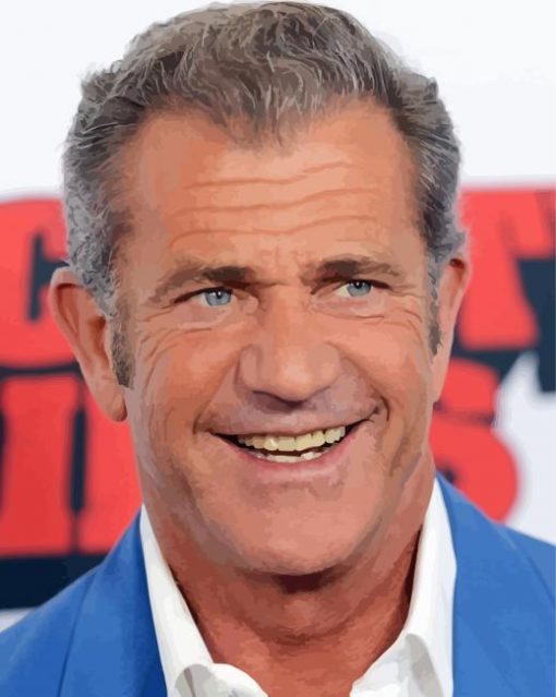 Actor Mel Gibson Diamond Painting