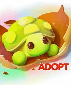 Adopt Me Turtle Diamond Painting