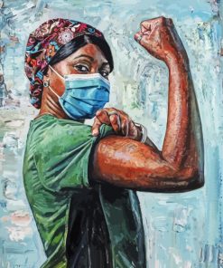 African American Nurse Diamond Painting