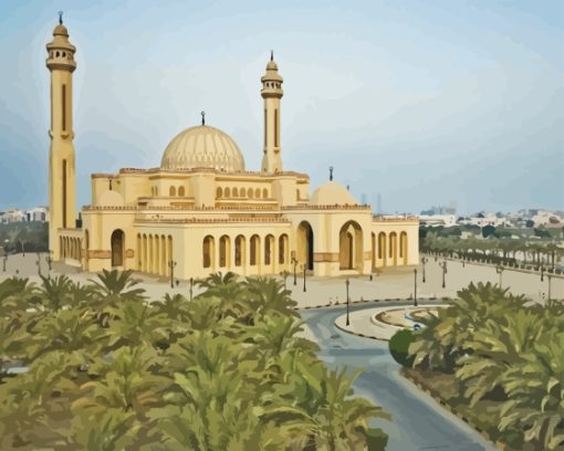 Al Fateh Grand Mosque Diamond Painting