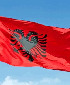 Albanian Flag Diamond Painting