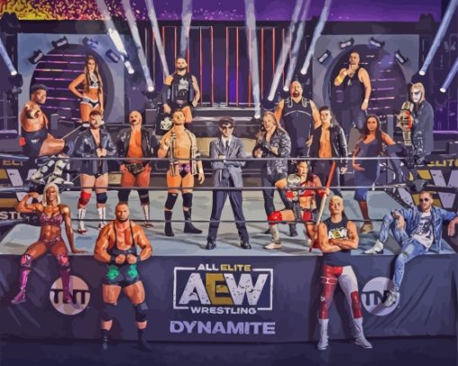 All Elite Wrestling Diamond Painting