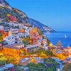 Amalfi Coast Night Diamond Painting