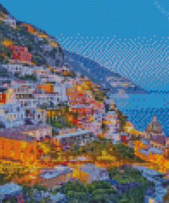 Amalfi Coast Night Diamond Painting