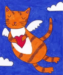 Angel Cat Diamond Painting