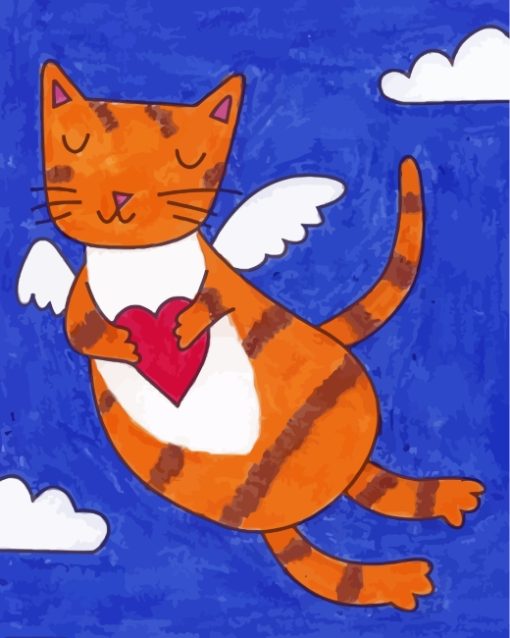 Angel Cat Diamond Painting