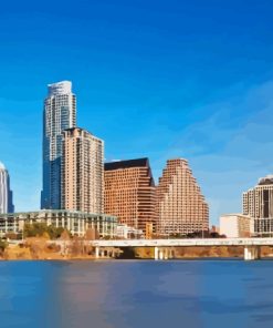 Austin Texas Skyline Diamond Painting