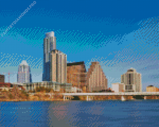 Austin Texas Skyline Diamond Painting