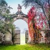 Autumn Garden Gate Diamond Painting