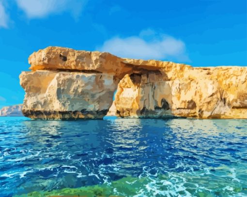 Azure Window Malta Diamond Painting