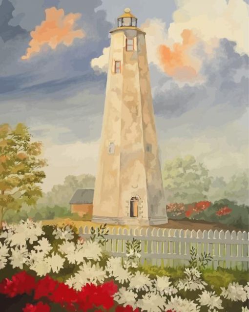 Bald Head Lighthouse Diamond Painting