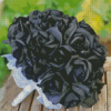 Black Floral Bouquet Diamond Painting