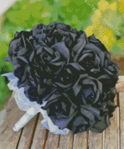 Black Floral Bouquet Diamond Painting