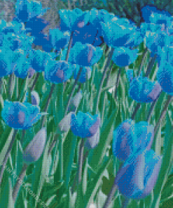 Blue Tulips Diamond Painting