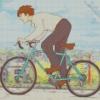 Boy With Bike Diamond Painting