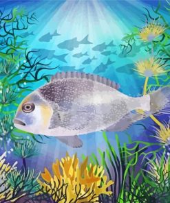 Bream Fish Underwater Diamond Painting