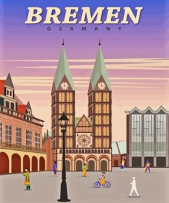 Bremen Germany Poster Diamond Painting