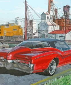 Buick Riviera By The Train Diamond Painting