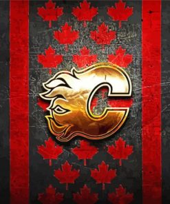 Calgary Flames Logo Diamond Painting