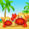 Cartoon Hermit Crabs Diamond Painting