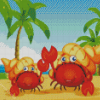 Cartoon Hermit Crabs Diamond Painting