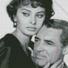 Cary Grant And Sophia Loren Diamond Painting