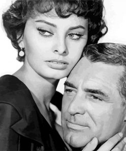 Cary Grant And Sophia Loren Diamond Painting