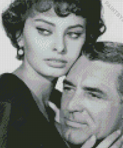 Cary Grant And Sophia Loren Diamond Painting