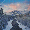 Cascade Range Winter Diamond Painting