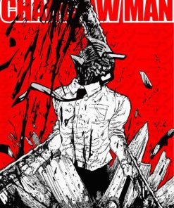 Chainsaw Man Manga Poster Diamond Painting