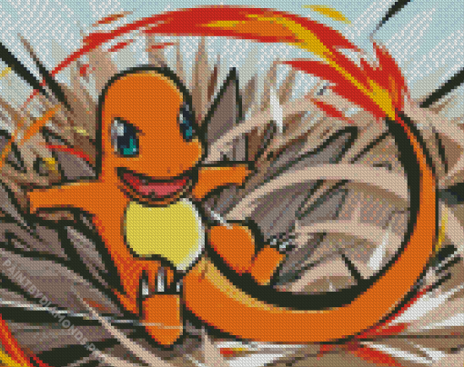 Charmander Art Diamond Painting