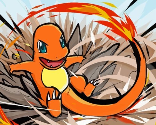 Charmander Art Diamond Painting