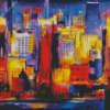 Colorful Abstract Buildings Diamond Painting