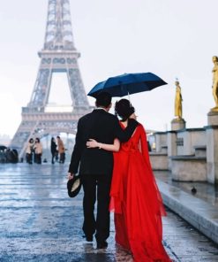 Couple In Paris Diamond Painting