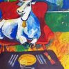 Cow In A Sofa Art Diamond Painting