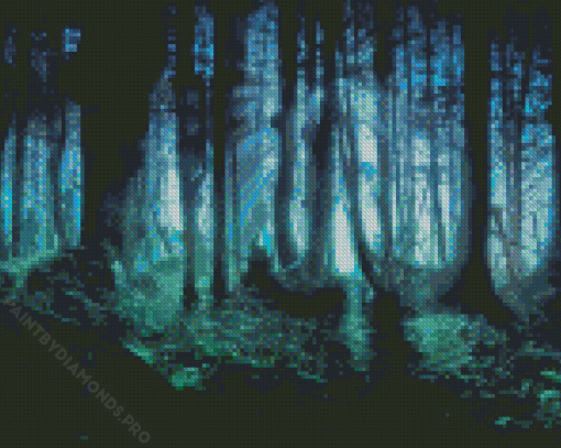 Creepy Dark Forest Diamond Painting