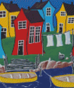 Crooked House Diamond Painting