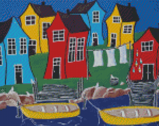 Crooked House Diamond Painting