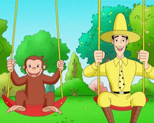 Curious George Diamond Painting