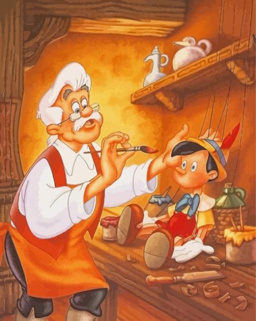 Disney Pinocchio Geppetto Diamond Painting