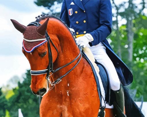 Dressage Horse Diamond Painting