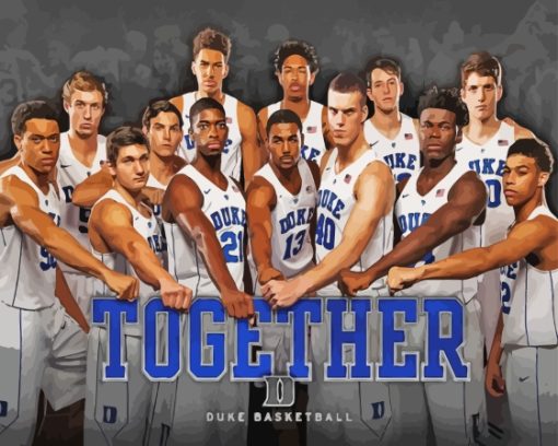 Duke Blue Devils Poster Diamond Painting