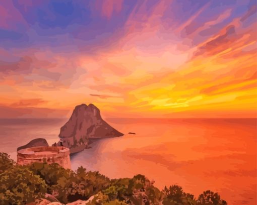 Es Vedra Island Diamond Painting