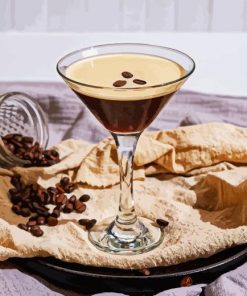 Espresso Martini Glass Diamond Painting