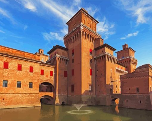 Este Castle Ferrara Diamond Painting