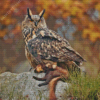 Eurasian Eagle Owl Diamond Painting